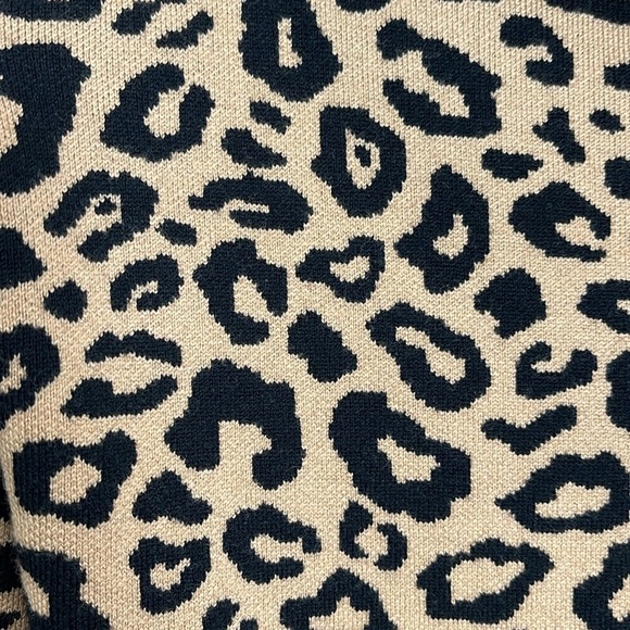 Worth New York Wool Blend Leopard Animal Print Dress S/M - Picture 5 of 8